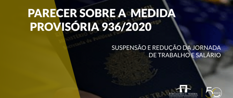 PARECER SOBRE A MEDIDA PROVISÓRIA 936/2020