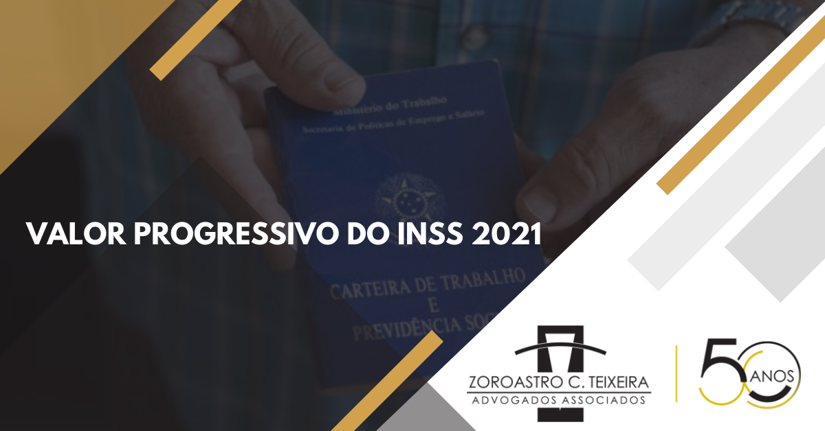 VALOR PROGRESSIVO DO INSS 2021 